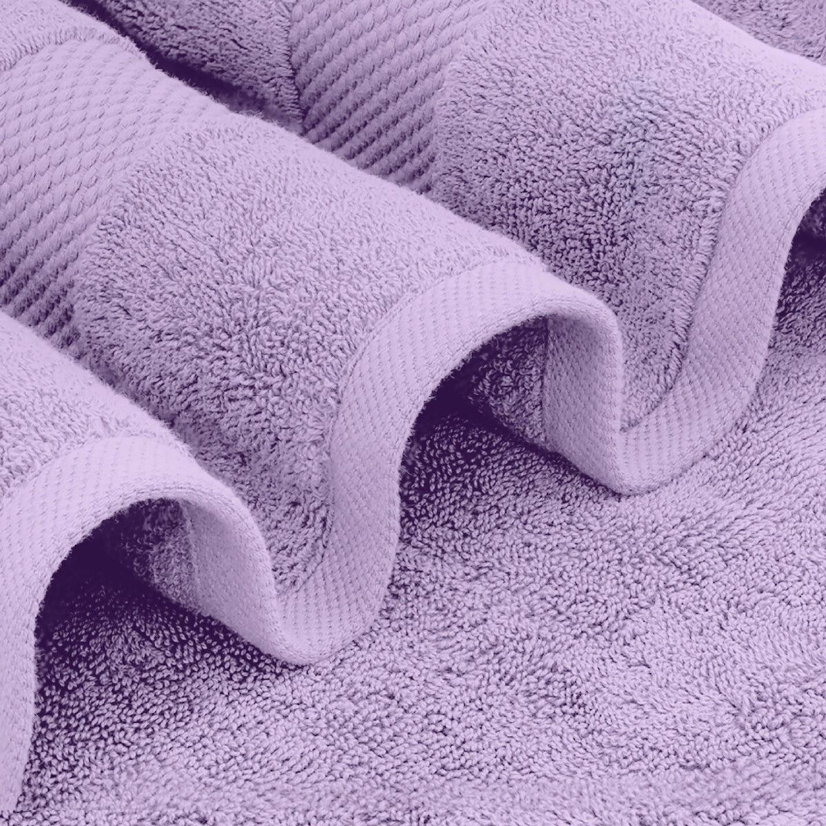 Drap de bain surdimensionné en coton blanc classique de luxe 35 x 70 cm - Lot de 2