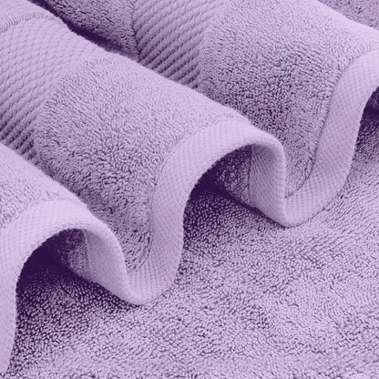 Drap de bain surdimensionné en coton blanc classique de luxe 35 x 70 cm - Lot de 2