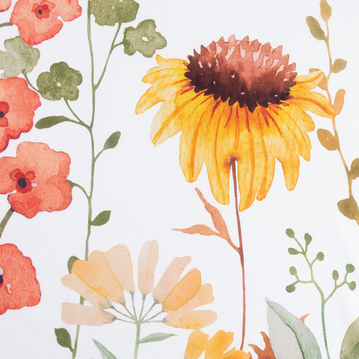 Rideau de douche en tissu polyester imprimé Wild Garden 70 x 72