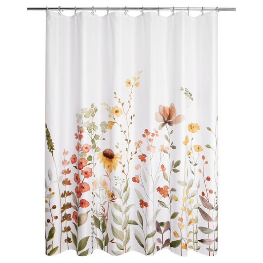 Rideau de douche en tissu polyester imprimé Wild Garden 70 x 72