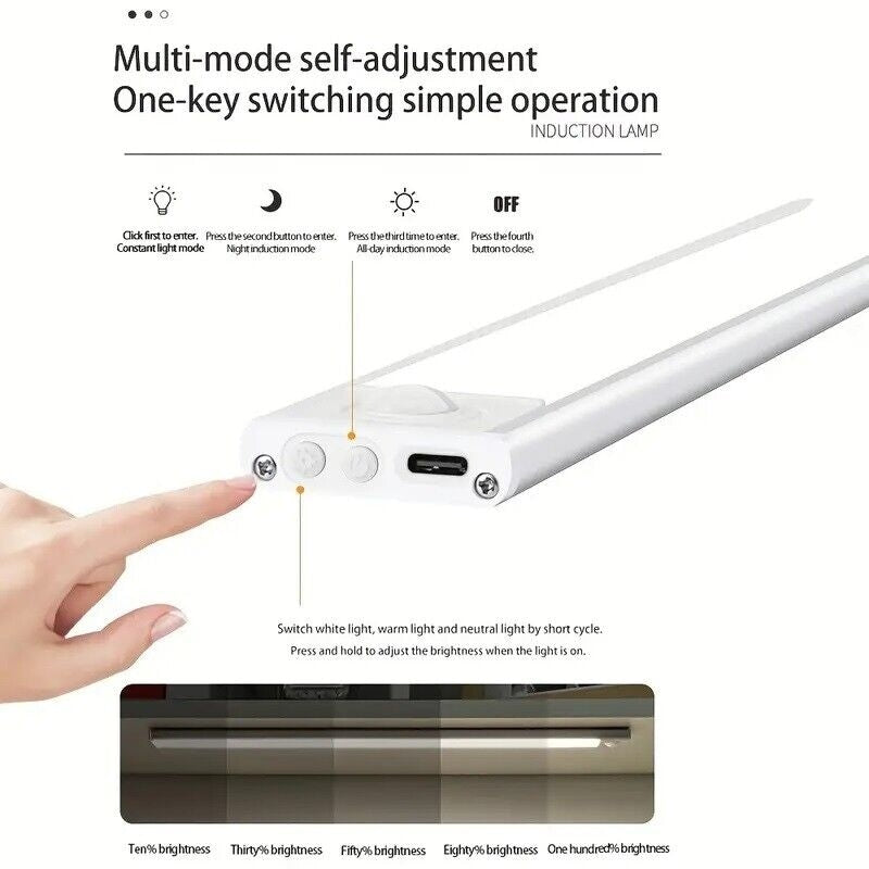 Bande lumineuse LED avec détecteur de mouvement sans fil