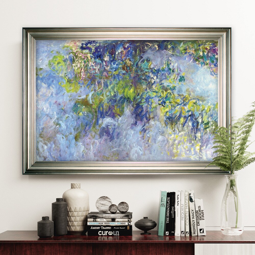 Glycine -Claude Monet -Cadre argenté