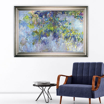 Glycine -Claude Monet -Cadre argenté