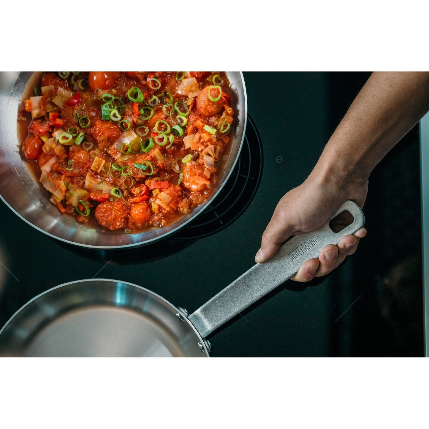 Wok en acier inoxydable Skottsberg de 28 cm