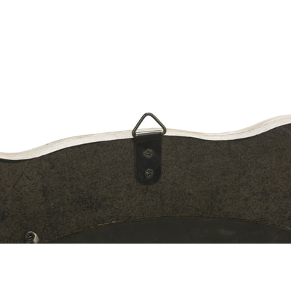 Miroir en bois avec cadre en forme de poisson - Bleu