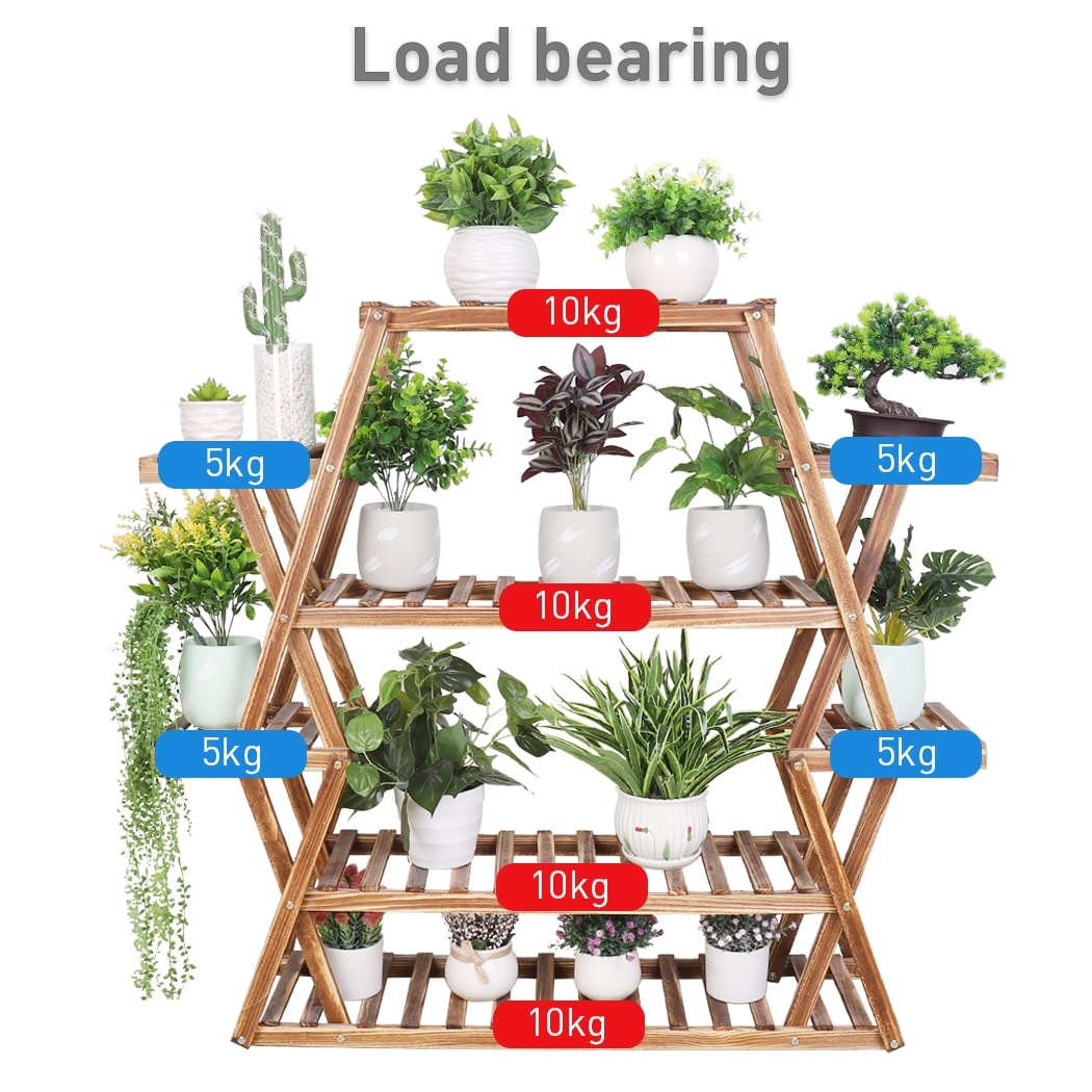 Support de jardin en bois pour plantes de grande taille, échelle pour intérieur et extérieur, étagères pour jardinières