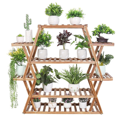 Support de jardin en bois pour plantes de grande taille, échelle pour intérieur et extérieur, étagères pour jardinières