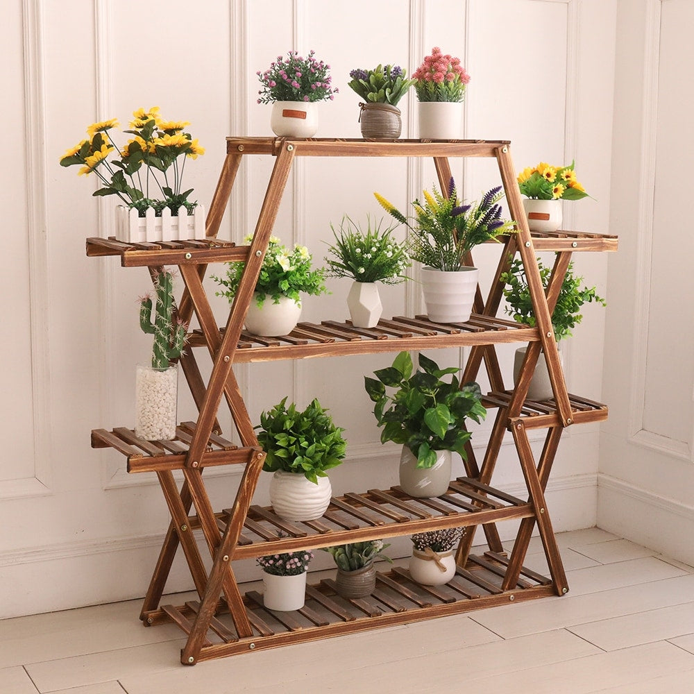 Support de jardin en bois pour plantes de grande taille, échelle pour intérieur et extérieur, étagères pour jardinières