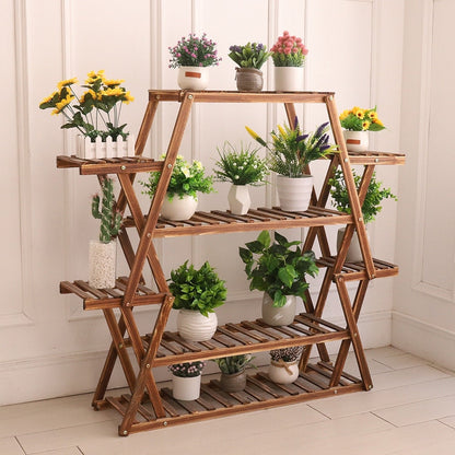 Support de jardin en bois pour plantes de grande taille, échelle pour intérieur et extérieur, étagères pour jardinières