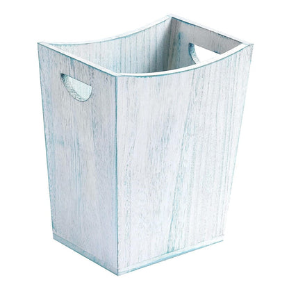 Poubelle en bois, corbeille à papier de style ferme rustique