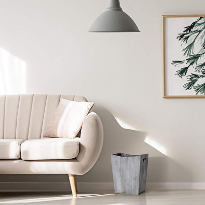 Poubelle en bois, corbeille à papier de style ferme rustique