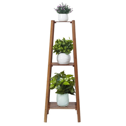 Support de fleurs en bois, cadre pour plantes, étagère à pots à plusieurs niveaux pour balcon