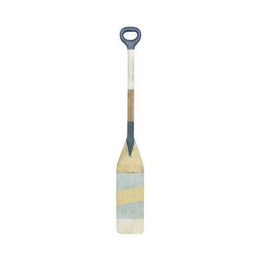 Décoration murale fantaisie en bois avec pagaie et rame de canoë, motifs de flèches et de rayures - Multicolore - Roche River Decor