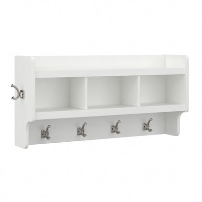 Porte-manteau mural Woodland 40 W avec étagère par Bush Furniture