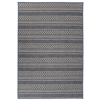 Tapis d'intérieur/extérieur à rayures géométriques bohèmes World Rug Gallery