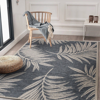 Tapis d'intérieur/extérieur à motif floral contemporain World Rug Gallery