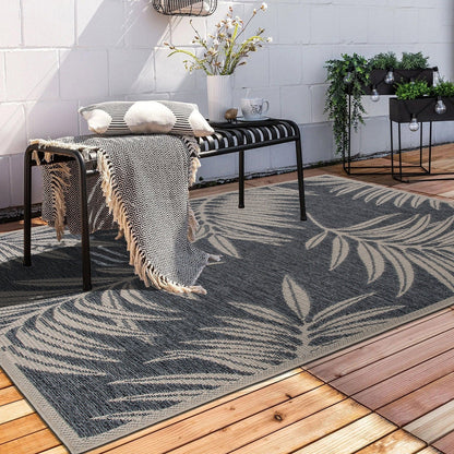 Tapis d'intérieur/extérieur à motif floral contemporain World Rug Gallery