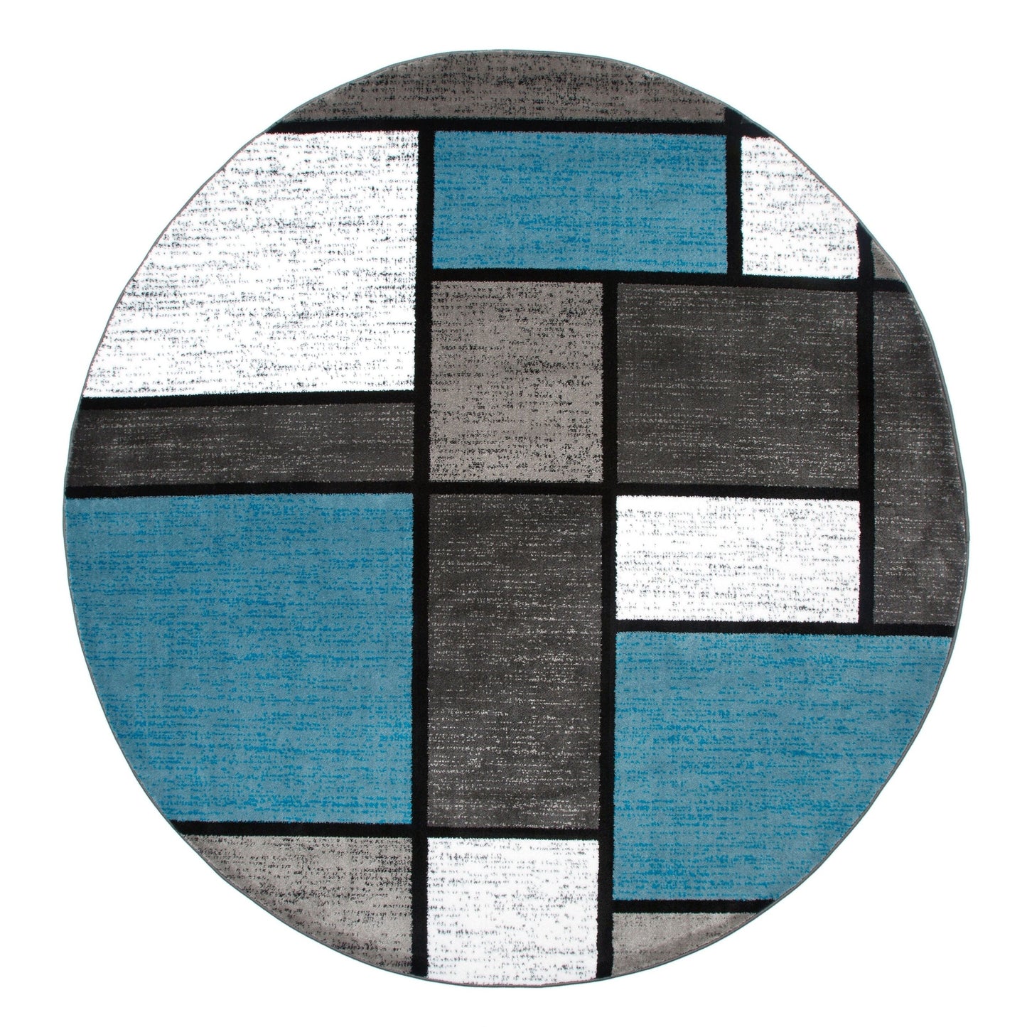 Tapis contemporain moderne à blocs de couleurs en boîte de la World Rug Gallery