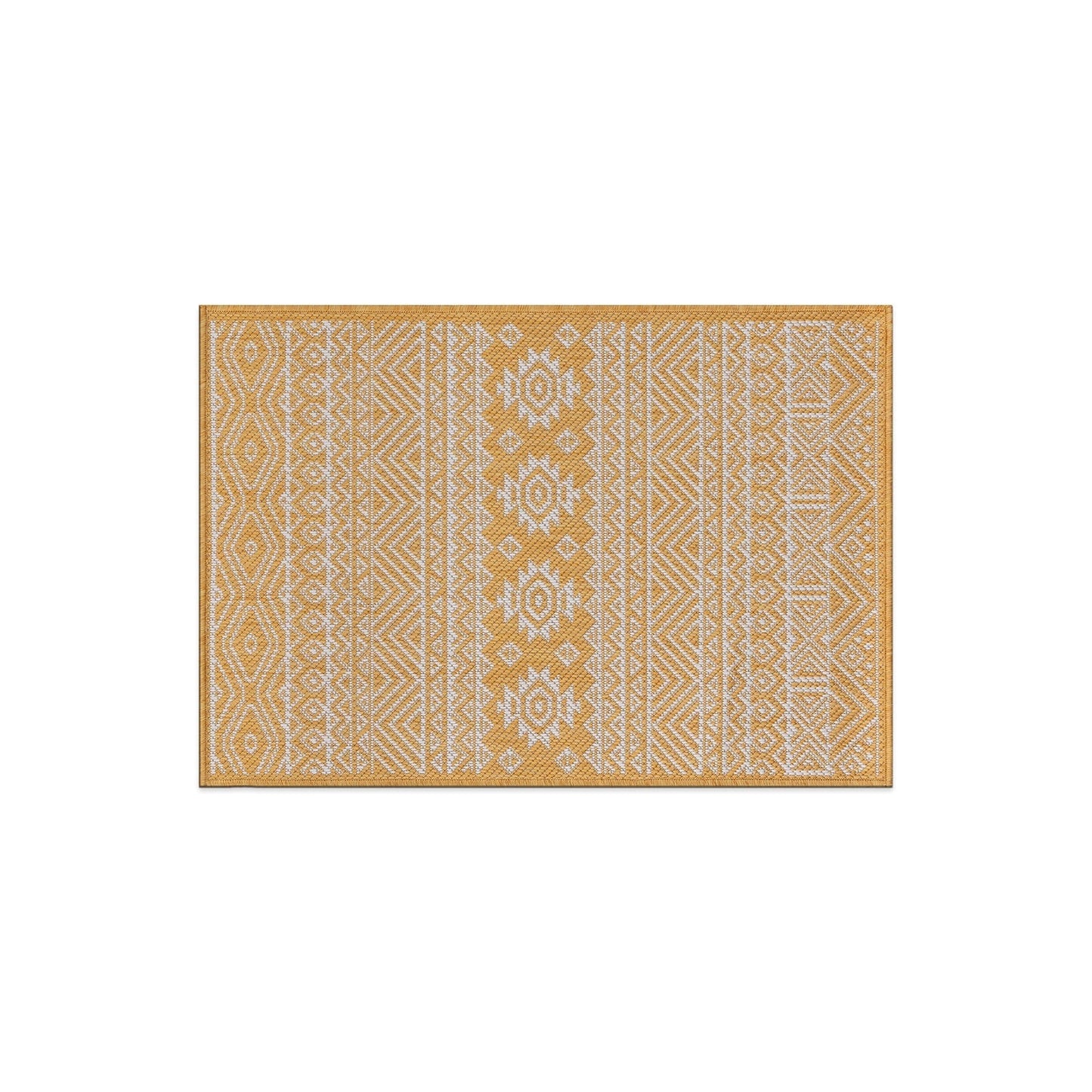 Tapis d'intérieur/extérieur texturé à motif géométrique bohème vieilli World Rug Gallery