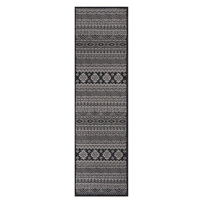 Tapis d'intérieur/extérieur texturé à motif géométrique bohème vieilli World Rug Gallery