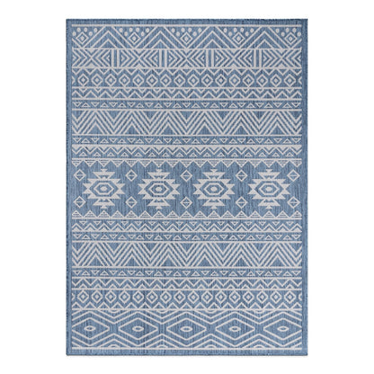 Tapis d'intérieur/extérieur texturé à motif géométrique bohème vieilli World Rug Gallery