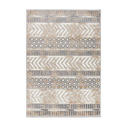 Tapis d'intérieur/extérieur géométrique vieilli World Rug Gallery