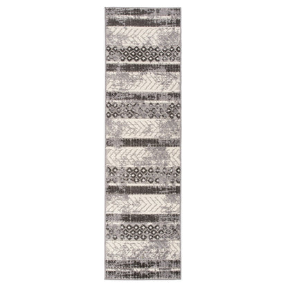 Tapis d'intérieur/extérieur géométrique vieilli World Rug Gallery