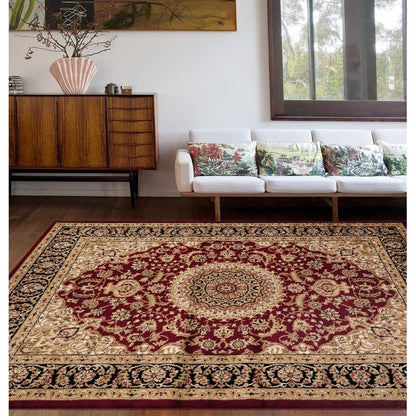 Tapis médaillon oriental traditionnel de la World Rug Gallery
