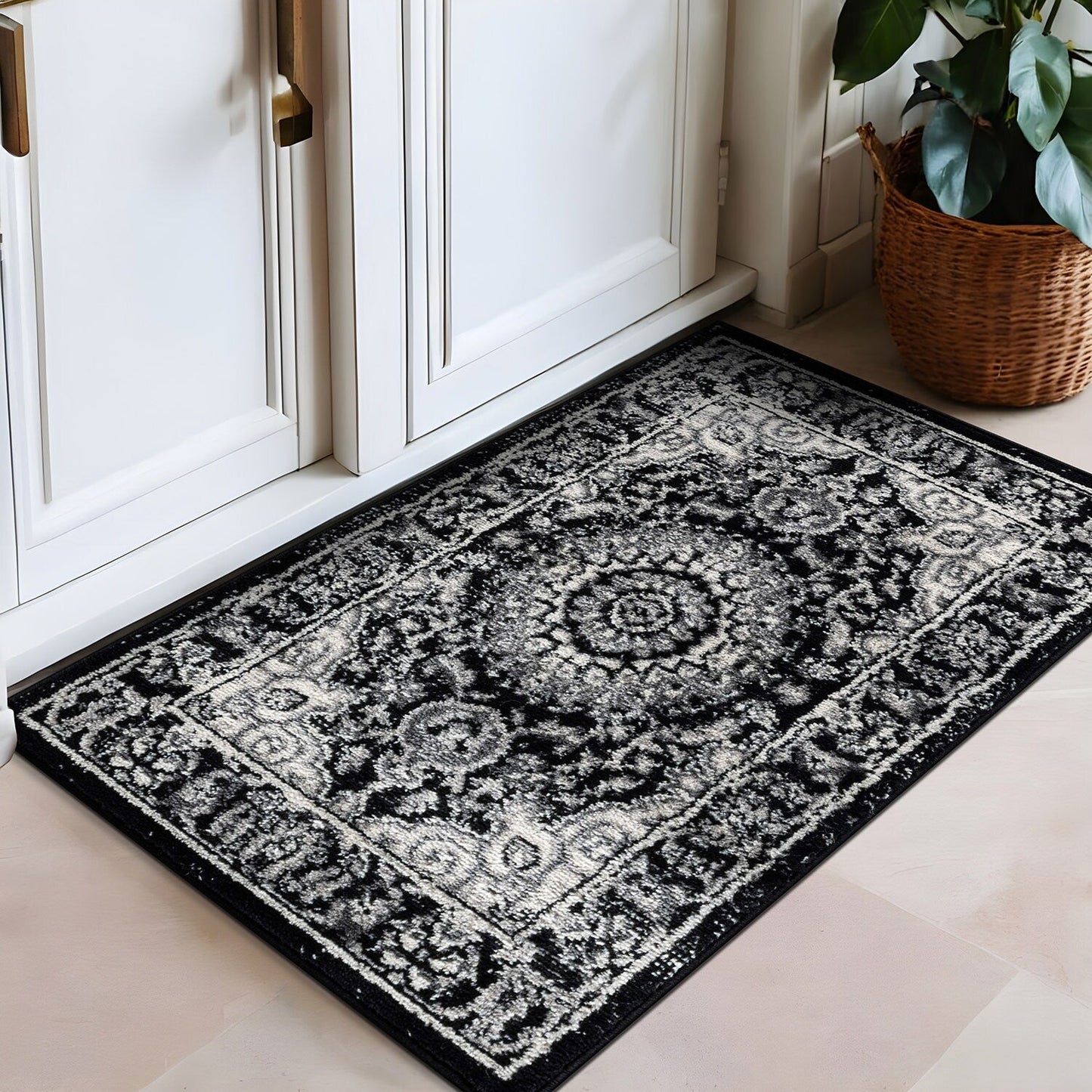Tapis médaillon oriental traditionnel de la World Rug Gallery