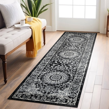 Tapis médaillon oriental traditionnel de la World Rug Gallery
