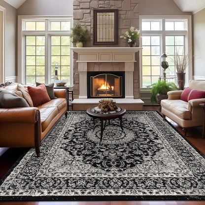Tapis médaillon oriental traditionnel de la World Rug Gallery