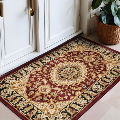 Tapis médaillon oriental traditionnel de la World Rug Gallery