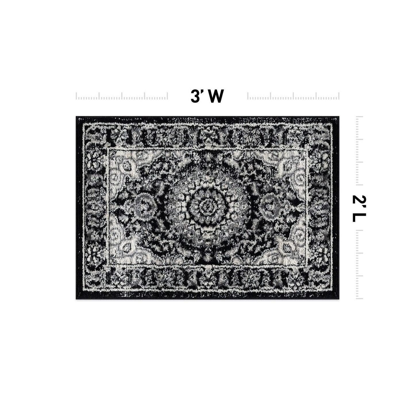 Tapis médaillon oriental traditionnel de la World Rug Gallery