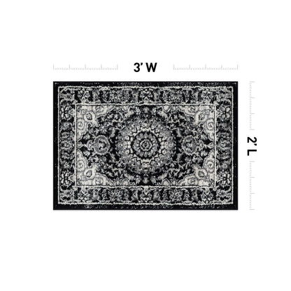 Tapis médaillon oriental traditionnel de la World Rug Gallery