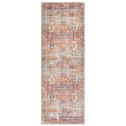 Tapis antidérapant lavable en machine, style transitionnel et vieilli, de la World Rug Gallery