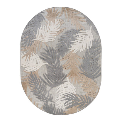 Tapis d'intérieur/extérieur moderne à motif floral tropical World Rug Gallery