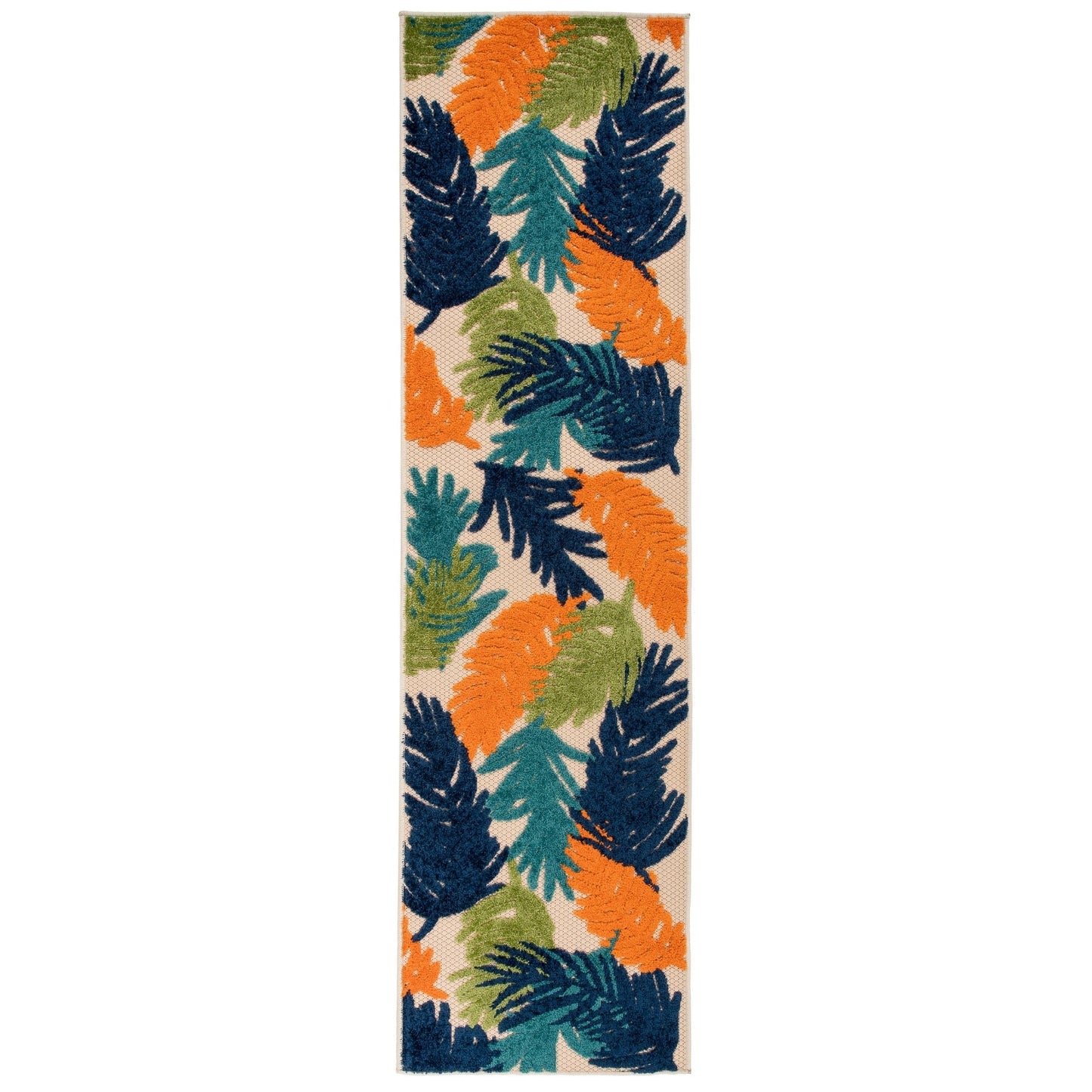 Tapis d'intérieur/extérieur moderne à motif floral tropical World Rug Gallery