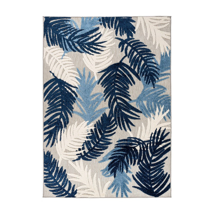 Tapis d'intérieur/extérieur moderne à motif floral tropical World Rug Gallery