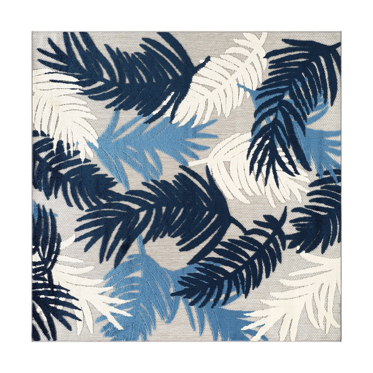 Tapis d'intérieur/extérieur moderne à motif floral tropical World Rug Gallery