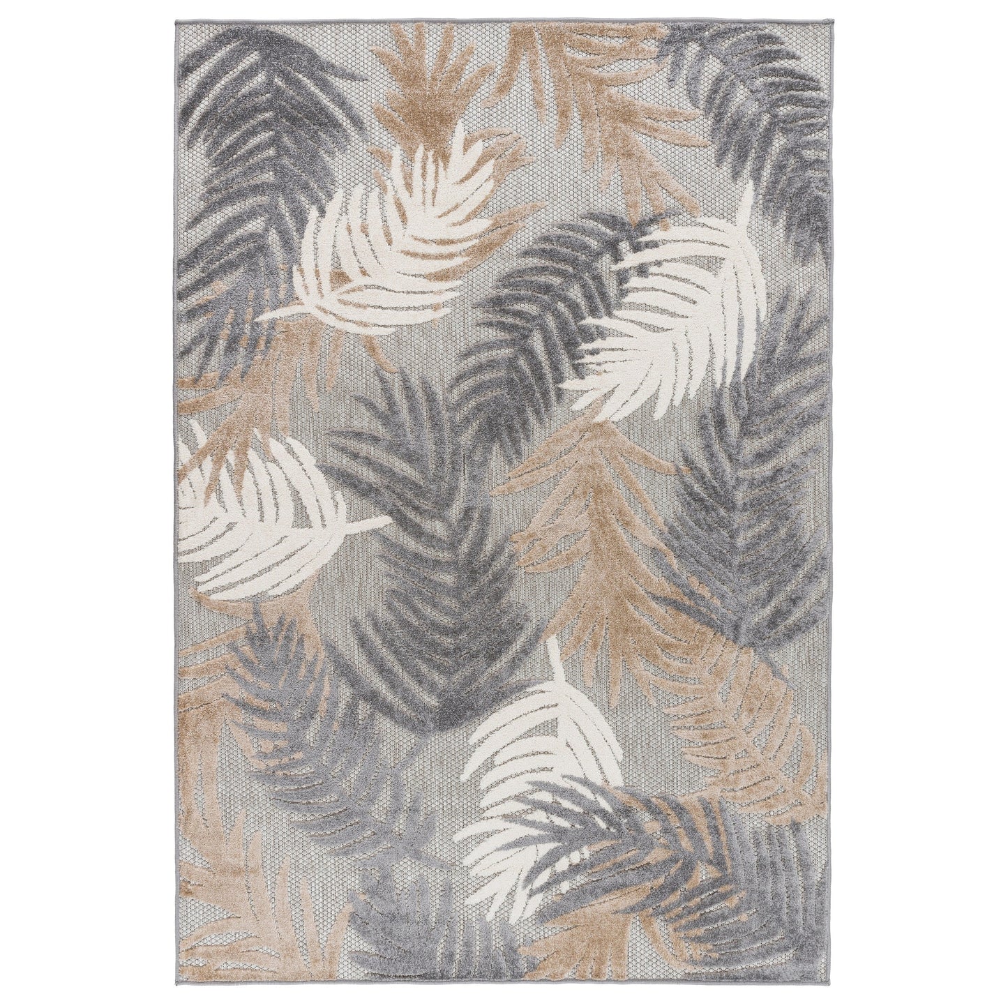 Tapis d'intérieur/extérieur moderne à motif floral tropical World Rug Gallery