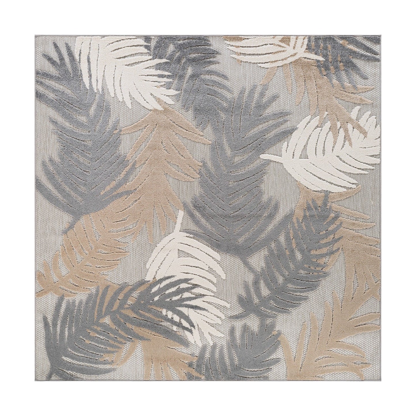 Tapis d'intérieur/extérieur moderne à motif floral tropical World Rug Gallery