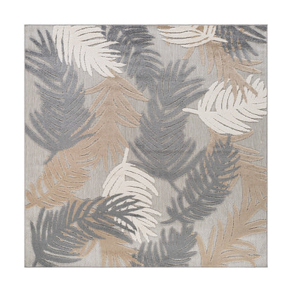 Tapis d'intérieur/extérieur moderne à motif floral tropical World Rug Gallery