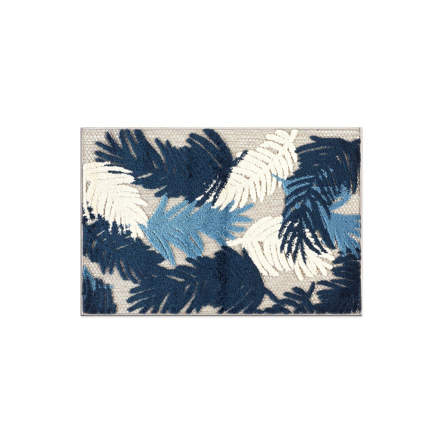 Tapis d'intérieur/extérieur moderne à motif floral tropical World Rug Gallery