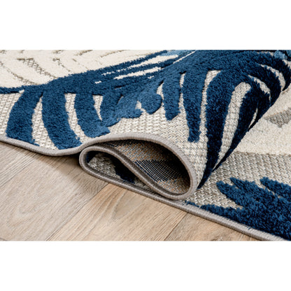 Tapis d'intérieur/extérieur moderne à motif floral tropical World Rug Gallery