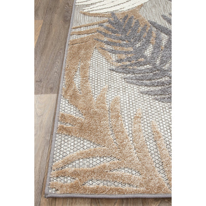 Tapis d'intérieur/extérieur moderne à motif floral tropical World Rug Gallery