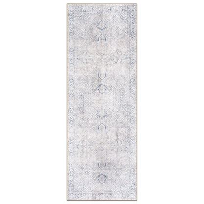 Tapis antidérapant lavable en machine à motif médaillon bohème vintage World Rug Gallery