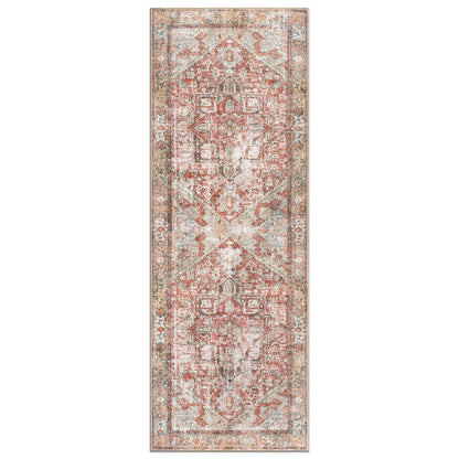 Tapis antidérapant lavable en machine à motif médaillon bohème vintage World Rug Gallery