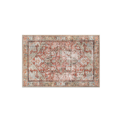 Tapis antidérapant lavable en machine à motif médaillon bohème vintage World Rug Gallery