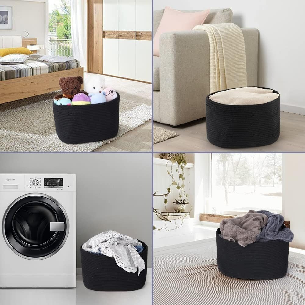 Paniers tissés pour le rangement, lot de 3