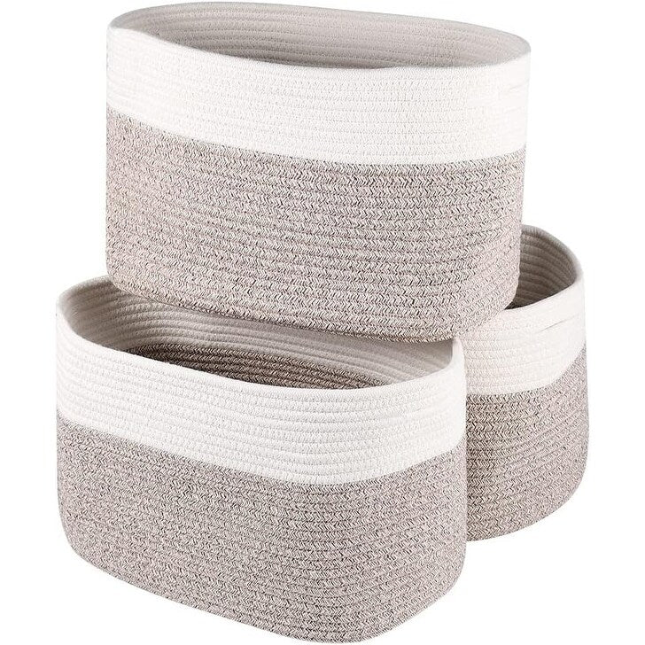 Paniers tissés pour le rangement, lot de 3